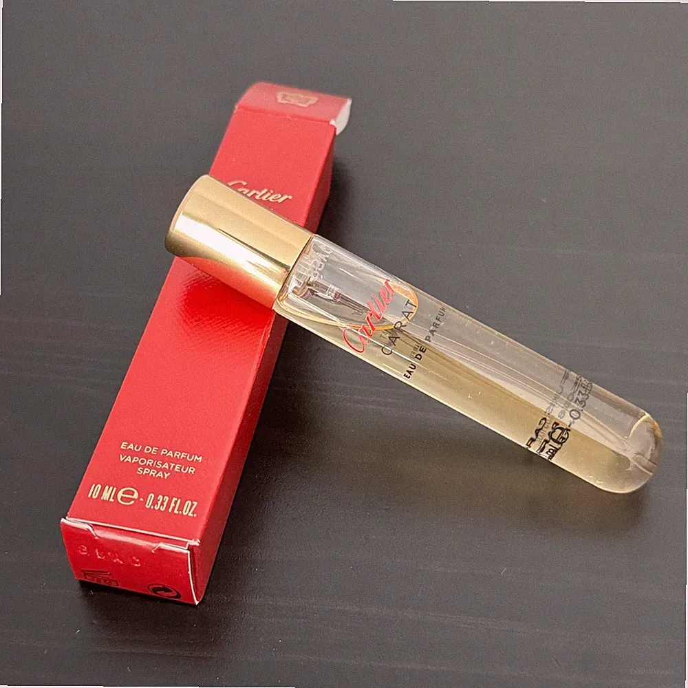 Cartier Carat Eau de Parfum perfume travel spray for Women 0.33 oz./10 ml NEW