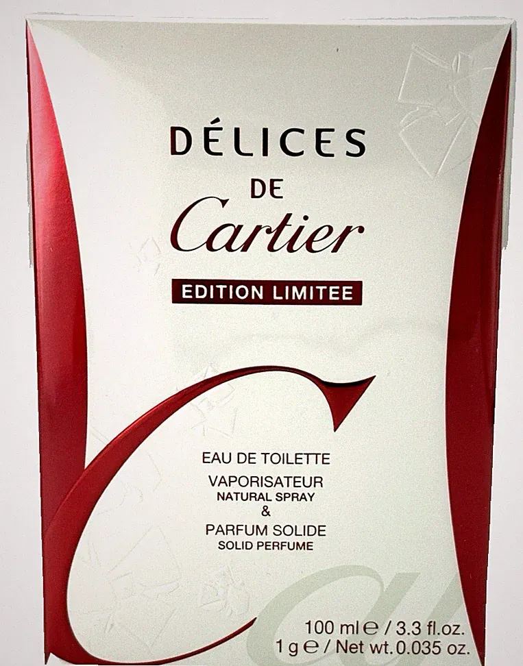 Cartier Delices de Cartier Edition Limitee EDT Gift Set 100ml + Solid Perfume