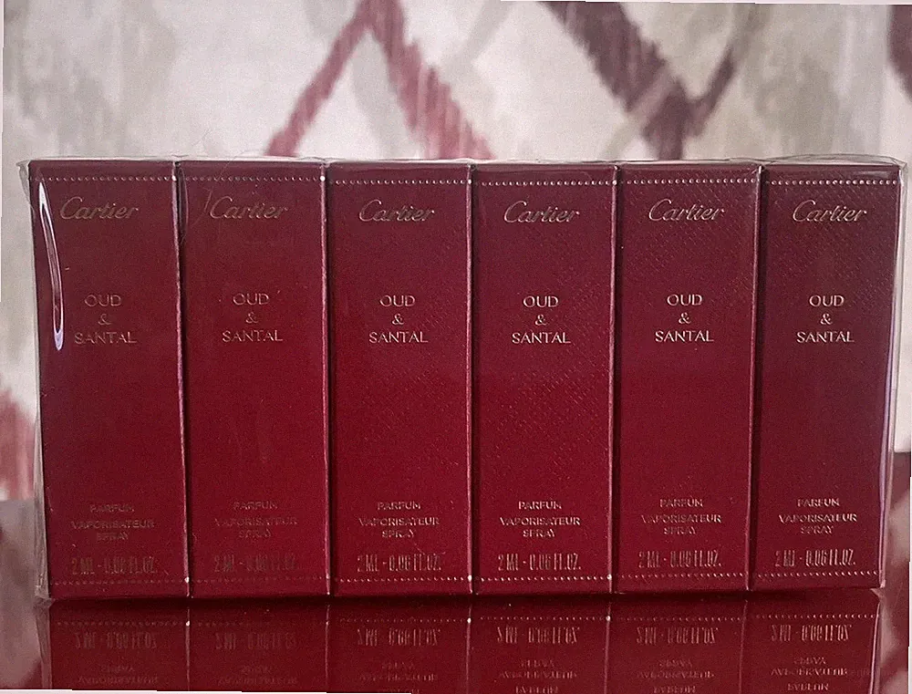 Cartier Oud & Santal Perfume Sample/Travel Vial-2ml Vial/ 12 Units