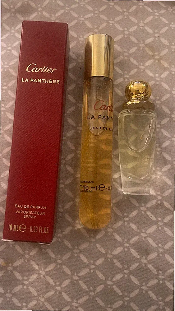Cartier Parfum Lot La Panthère & So Pretty Mini Perfumes .33oz + .13oz Bundle