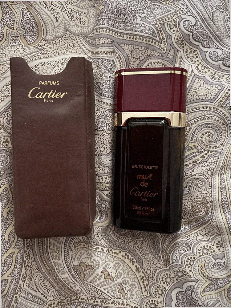 Cartier Paris MUST De CARTIER 1oz Eau De Toilette LEATHER POUCH - Perfume