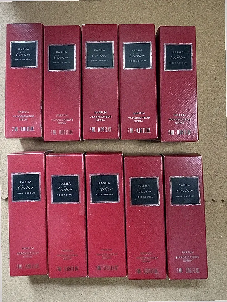 Cartier Pasha de Cartier Edition Noir Absolu Men's Parfum Spray - 10x 2ml Each
