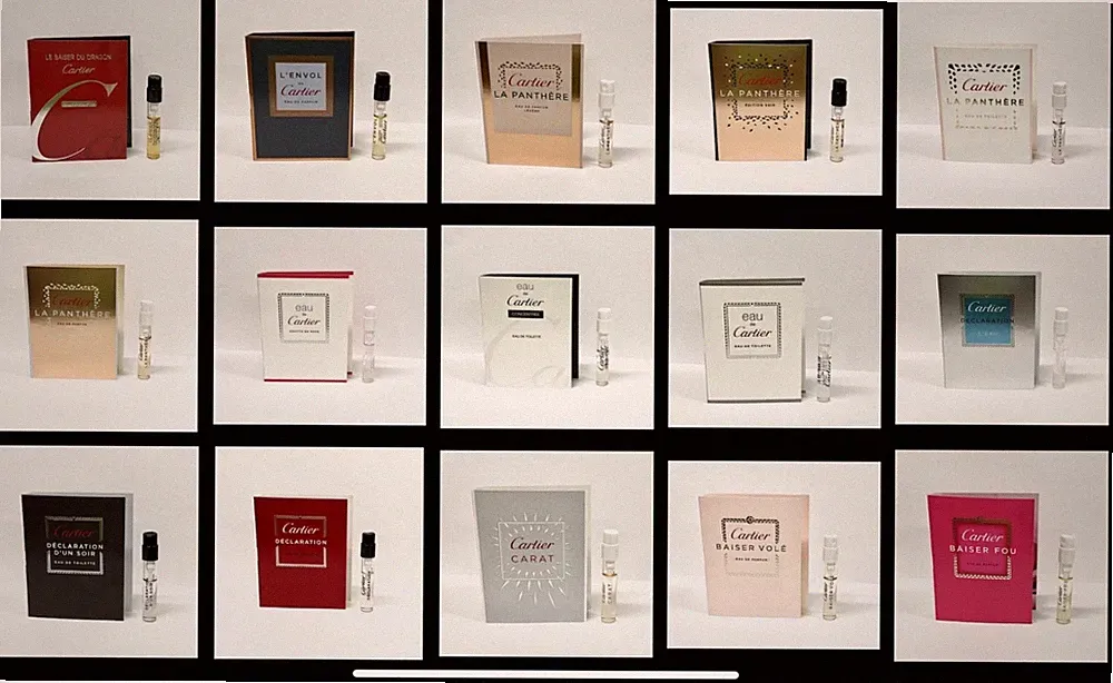 Cartier Perfume Collection - Choose Any Sample Sizes (0.05 fl oz/1.5 mL)