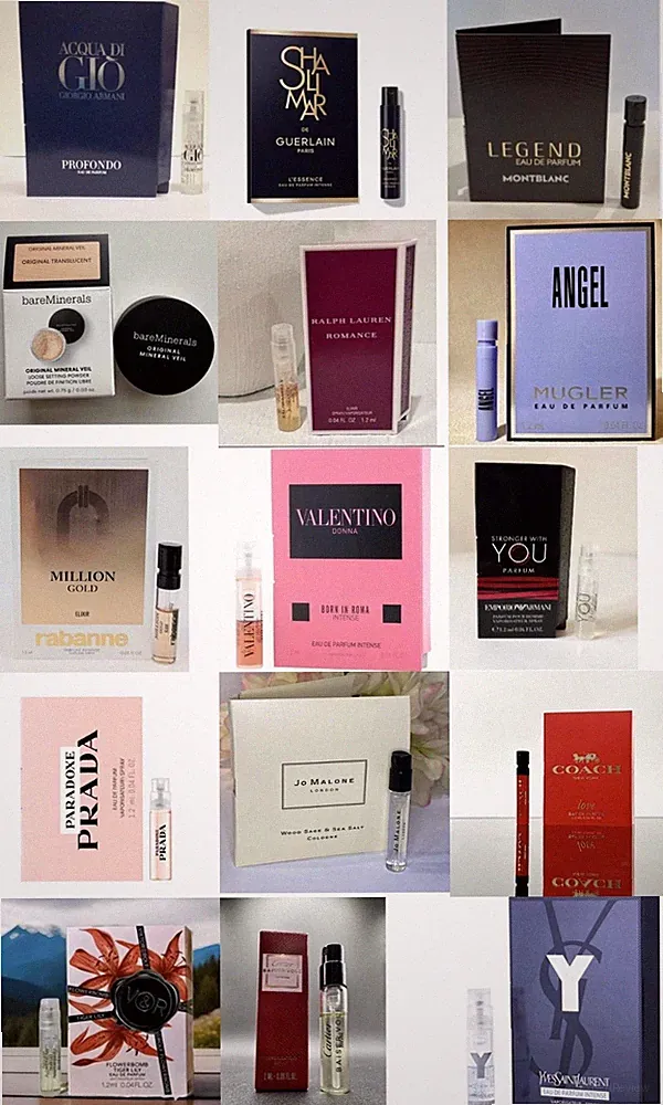 Designer Fragrance Samples – Authentic Vials – Mix samples