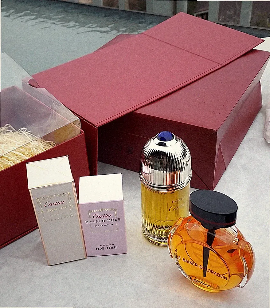 Exquisite Cartier Mothers Day Perfume Set Box With Gift Bag Le Baiser Du Dragon