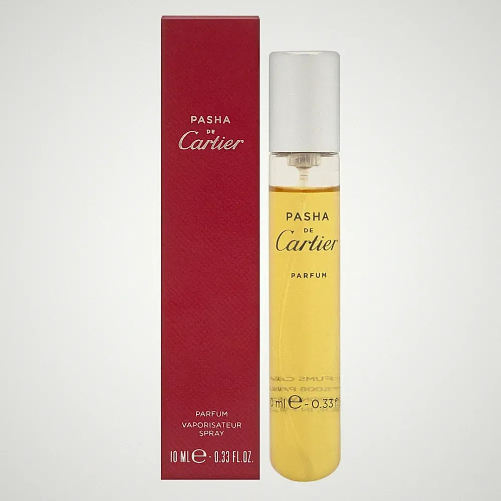 Pasha de Cartier by Cartier for Men 0.33 oz Parfum Travel Spray